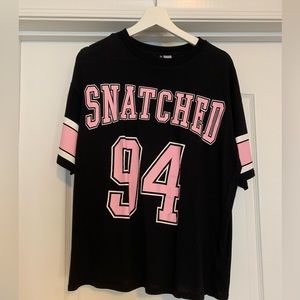 H&M Black Football Style Shirt